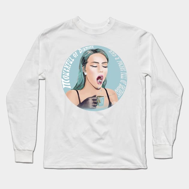 Phantogram Mouthful of Diamonds Long Sleeve T-Shirt by cre8tive-liv